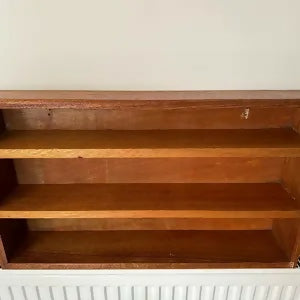 Vintage Mid Century Teak Kitchen Tidy Wall Shelf Organiser