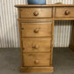 Handmade Solid Pine Desk with Cupboard • Home Office Study Table • Classic Wooden Desk