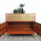 Midcentury modern nathan sideboard, orange cabinet, cocktail cabinet, media unit, retro cabinet, teak furniture, mcm