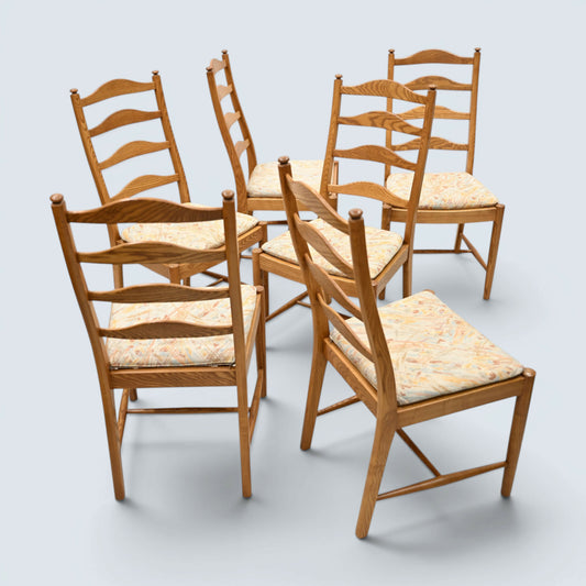 6 Ercol Dining Chairs Penn Range Model 823 Light Finish FREE UK Delivery*