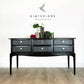 Sleek Stag Black Sideboard console table/dressing table/ TV media