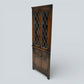 Old Charm Corner Display Cabinet Leaded Glass Doors Tudor Brown FREE UK Delivery
