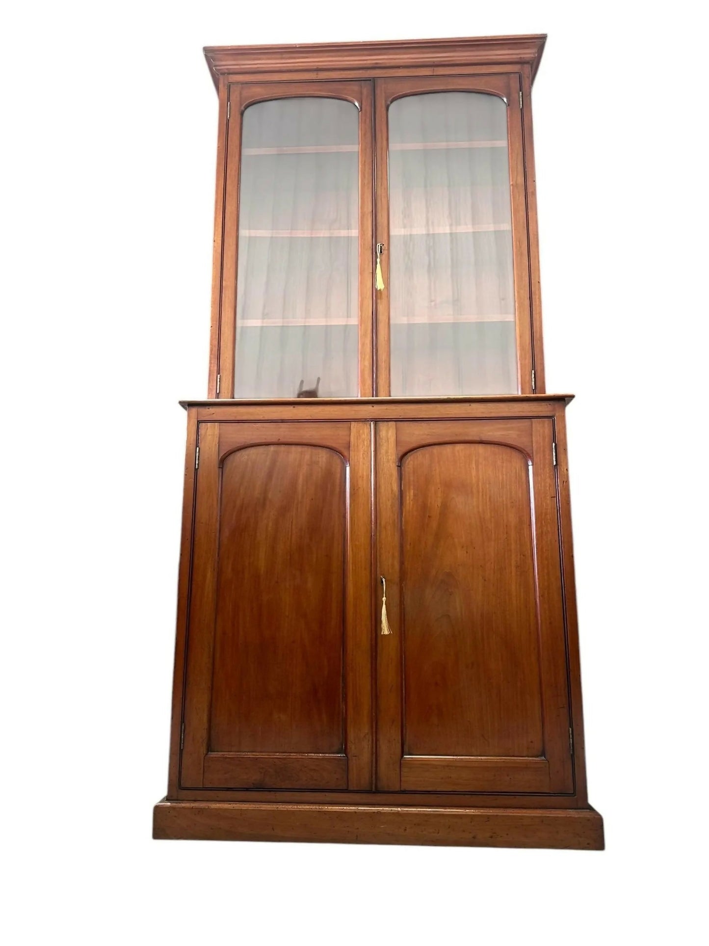 Impressive Vintage Victorian Mahogany Library Bookcase