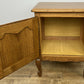 Pair of Bedside Tables Vintage French Louis Oak Nightstands Cabinets LOT 6217