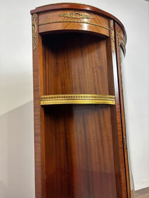 French Style Vitrine Display Cabinet with Gilt Metal Mounts