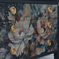 Vintage chest of drawers with floral design