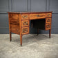 18th Century Marquetry Inlaid Mahogany Writing Desk