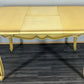 Vintage French Louis XVI Dining Table Set | Shabby Chic Oak Furniture | Includes 6 Upholstered Chairs Carved Detail LOT 4404