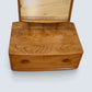 Ercol Dressing Mirror On Casters With Drawer Natural Light FREE UK Delivery*