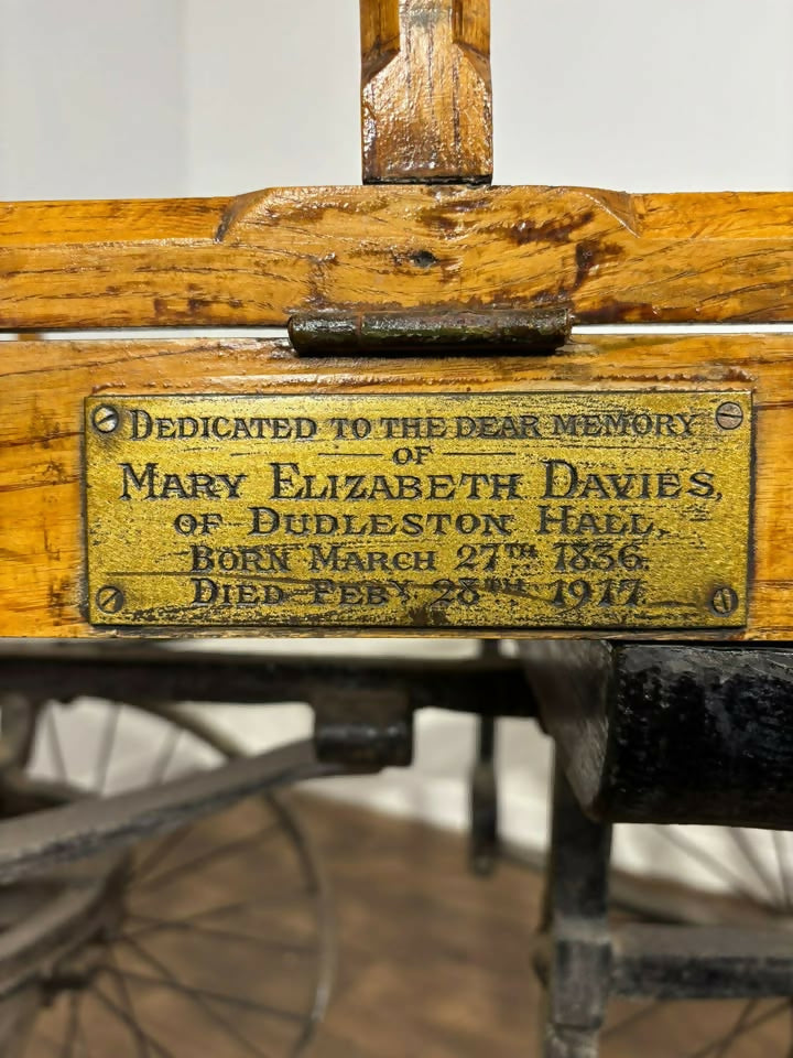 Victorian Wooden & Cast Iron Coffin Cart