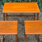 Mid Century McIntosh Triform Teak Nest Of Tables c,1960s