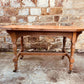 Antique Oak Occasional Table • Edwardian Tiger Oak Side Table on Castors • Octagonal Statement Table • Vintage Turned Leg Oak Table