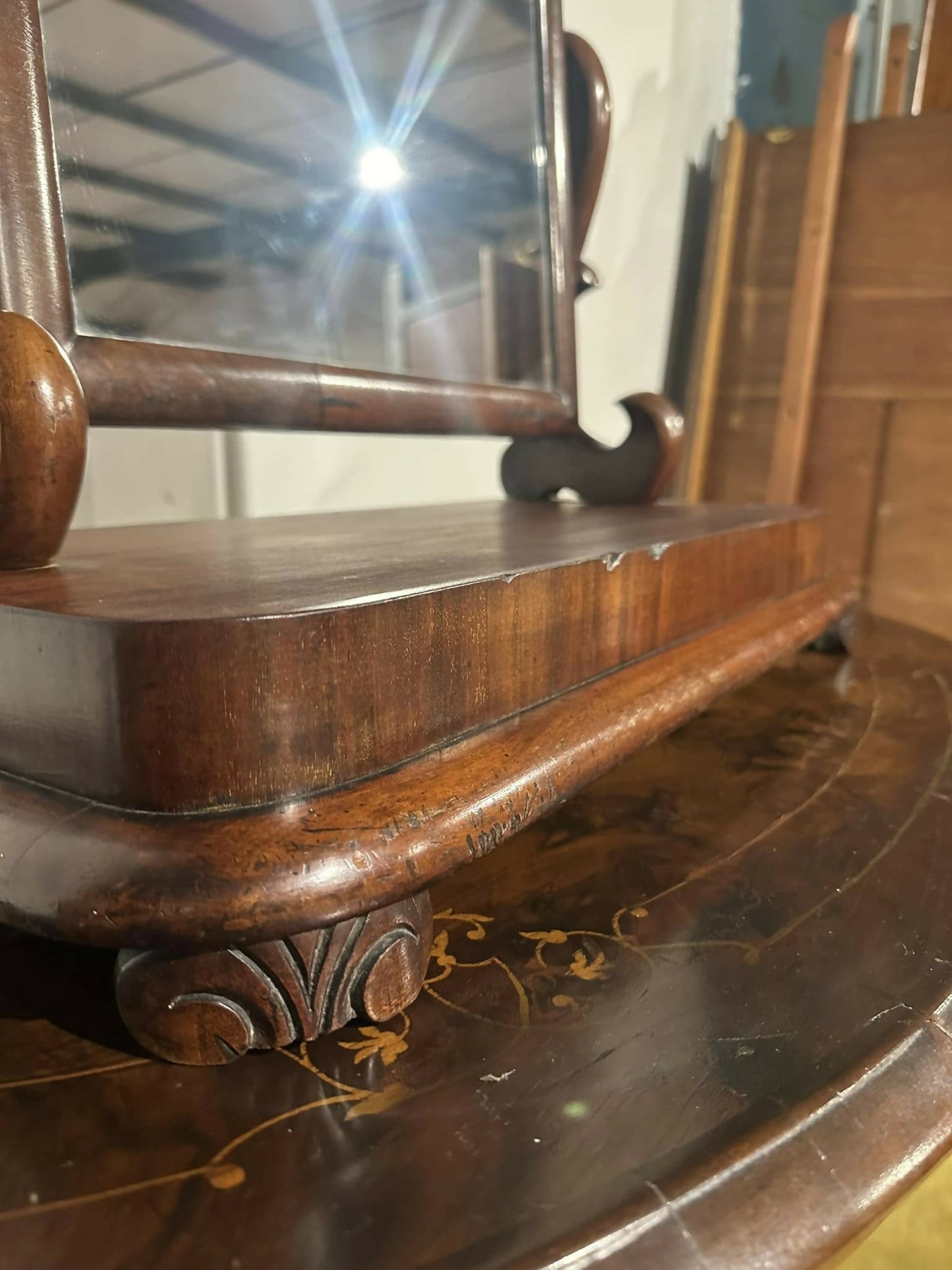 Victorian Mahogany Dressing Table Mirror6