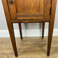 Bedside Table Antique French Style Marble Top Oak Cabinet Nightstand LOT 6245
