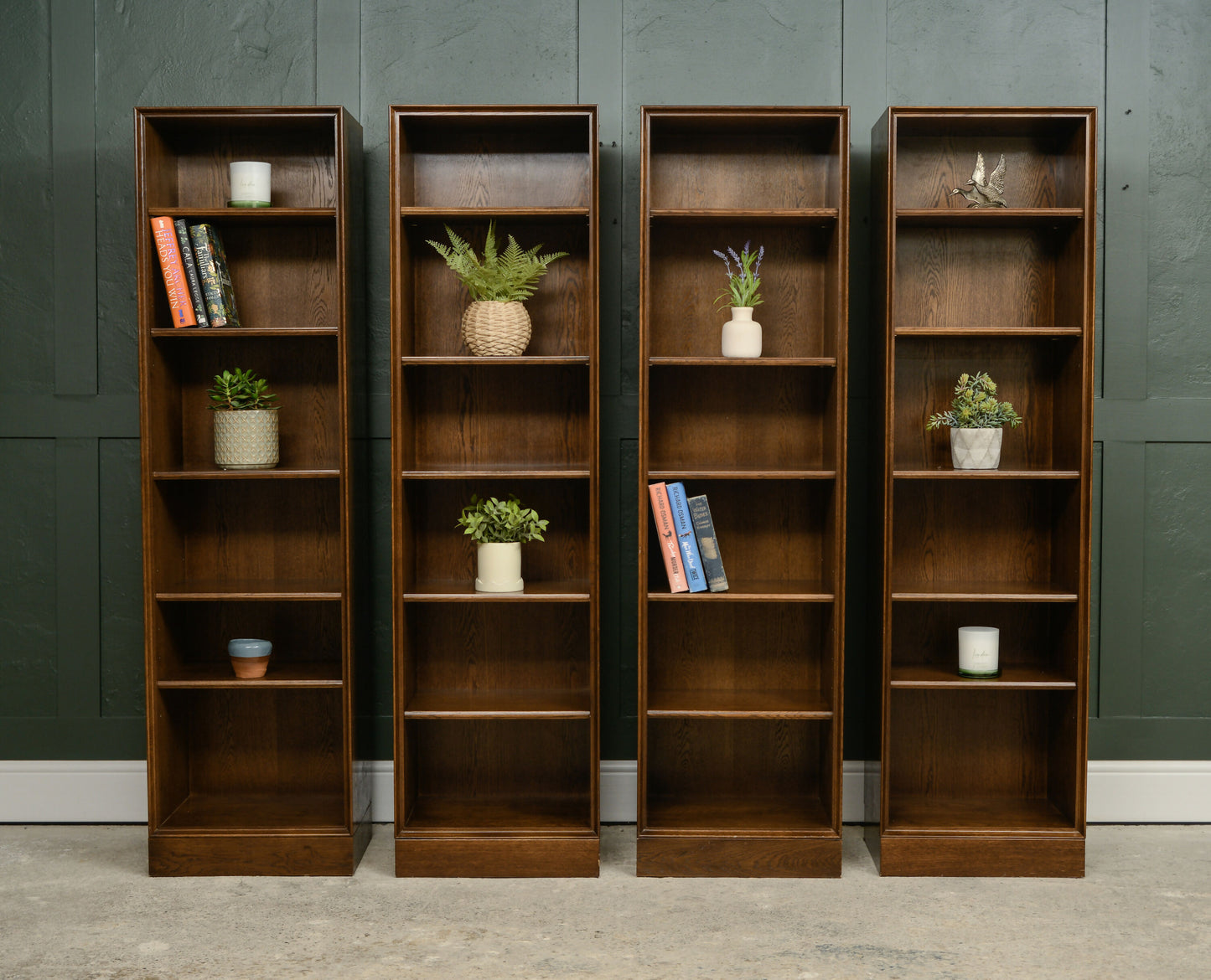 4 x Modular Oak Bookcases by Karimoku Furniture - Jap