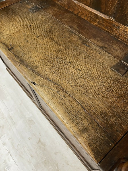 An Oak 17th Century Antique Monks Bench