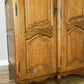 Wardrobe Vintage French Louis XVI Style Oak Four Door Carved Armoire LOT 6496