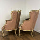 Pair of French Louis XVI Style Reproduction Armchairs
