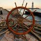 Huge Wooden Vintage Ships Wheel. 174 Cms Diameter.