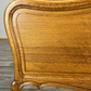 Bed Vintage French Louis XVI Oak Double Bed Frame Carved Headboard LOT 3667
