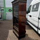 Victorian Glazed Bookcase With Adjustable Shelves & 2 Drawers