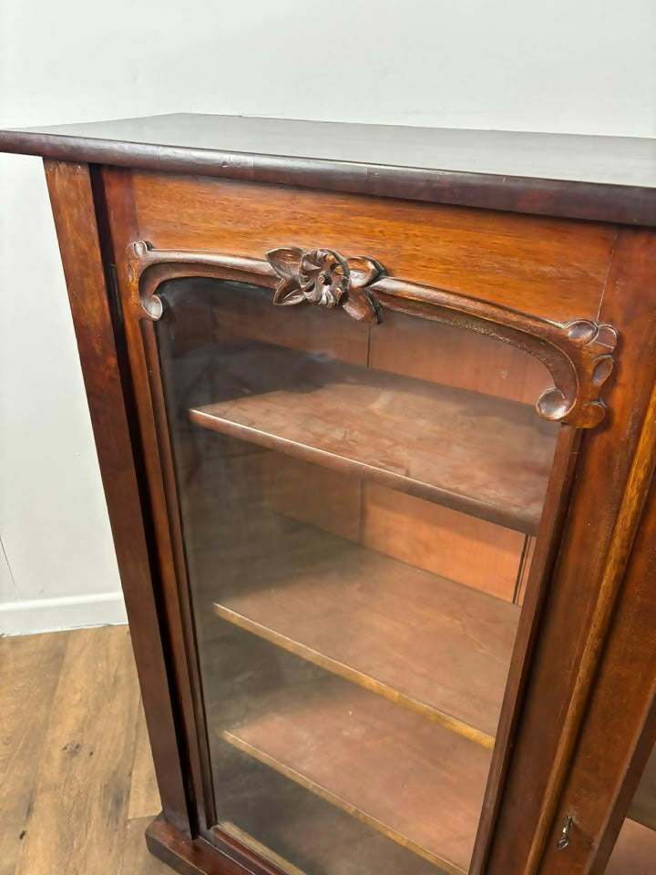 Victorian Mahogany Glazed Bookcase