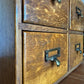 Antique Oak Drawers Haberdashery Index File Cabinet Drawers
