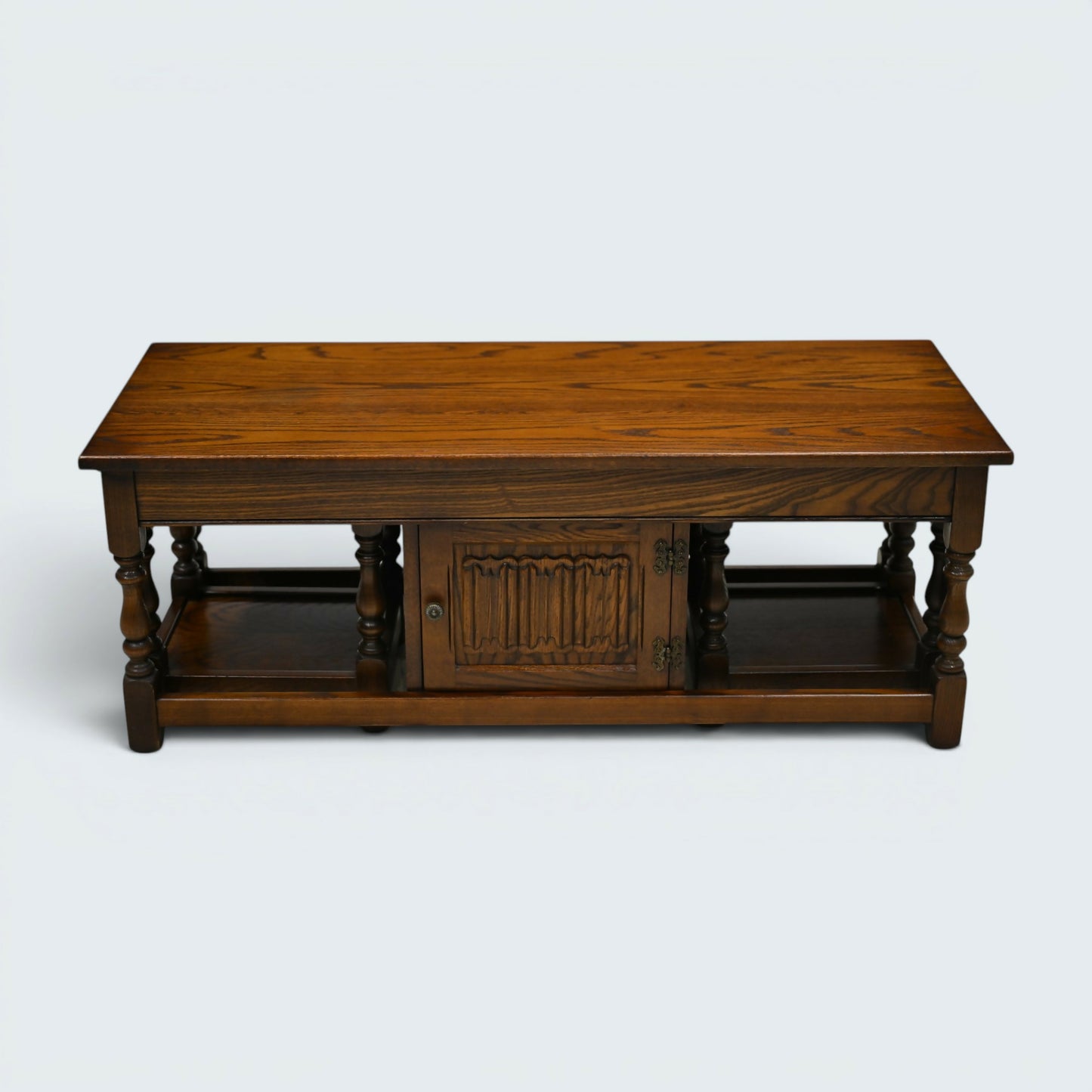 Old Charm Long Nest of Tables Solid Oak Coffee Table Light Oak FREE UK Delivery*