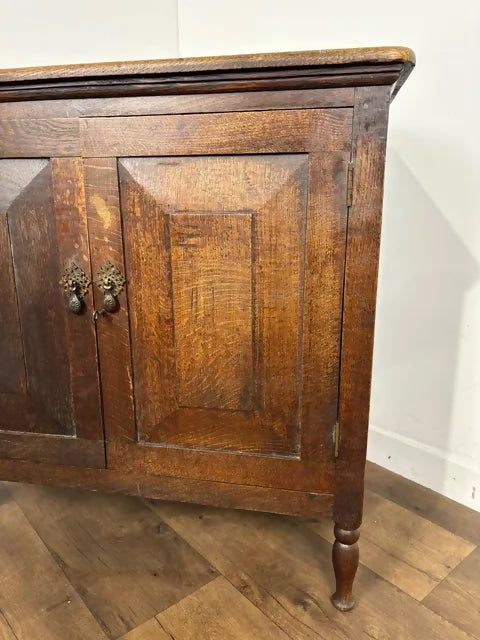 Vintage Rustic Oak Two Door Cabinet