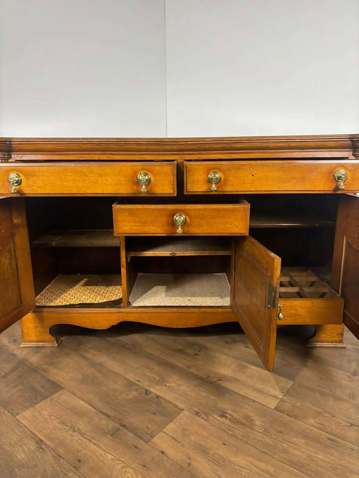 Late Victorian Oak Sideboard