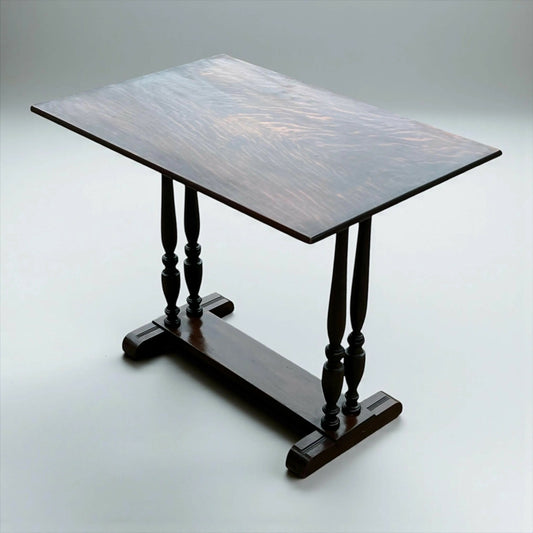 Antique Oak flip top side table