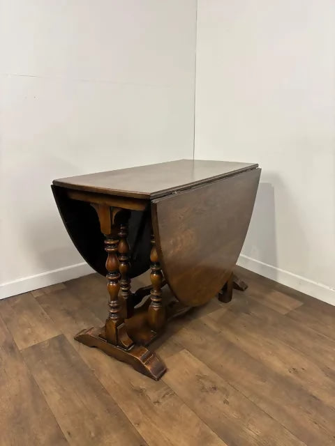 Vintage Oak Drop Leaf Dining Table