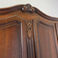 Wardrobe Vintage French Louis XVI Style Oak Four Door Carved Armoire LOT 6502