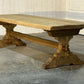 Stunning Large French Bleached Oak Farmhouse Dining Table