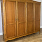 Wardrobe Vintage French Louis XVI Style Oak Four Door Carved Armoire LOT 6532