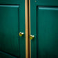 Green & Gold Repainted Pine Sideboard Dresser