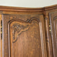 Wardrobe Vintage French Louis XVI Style Oak Four Door Carved Armoire LOT 6113