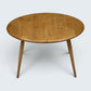 Ercol Large Round Coffee Table 1970s Retro Light Finish 74.5cm FREE UK Delivery