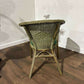 Vintage Green Wicker Chair