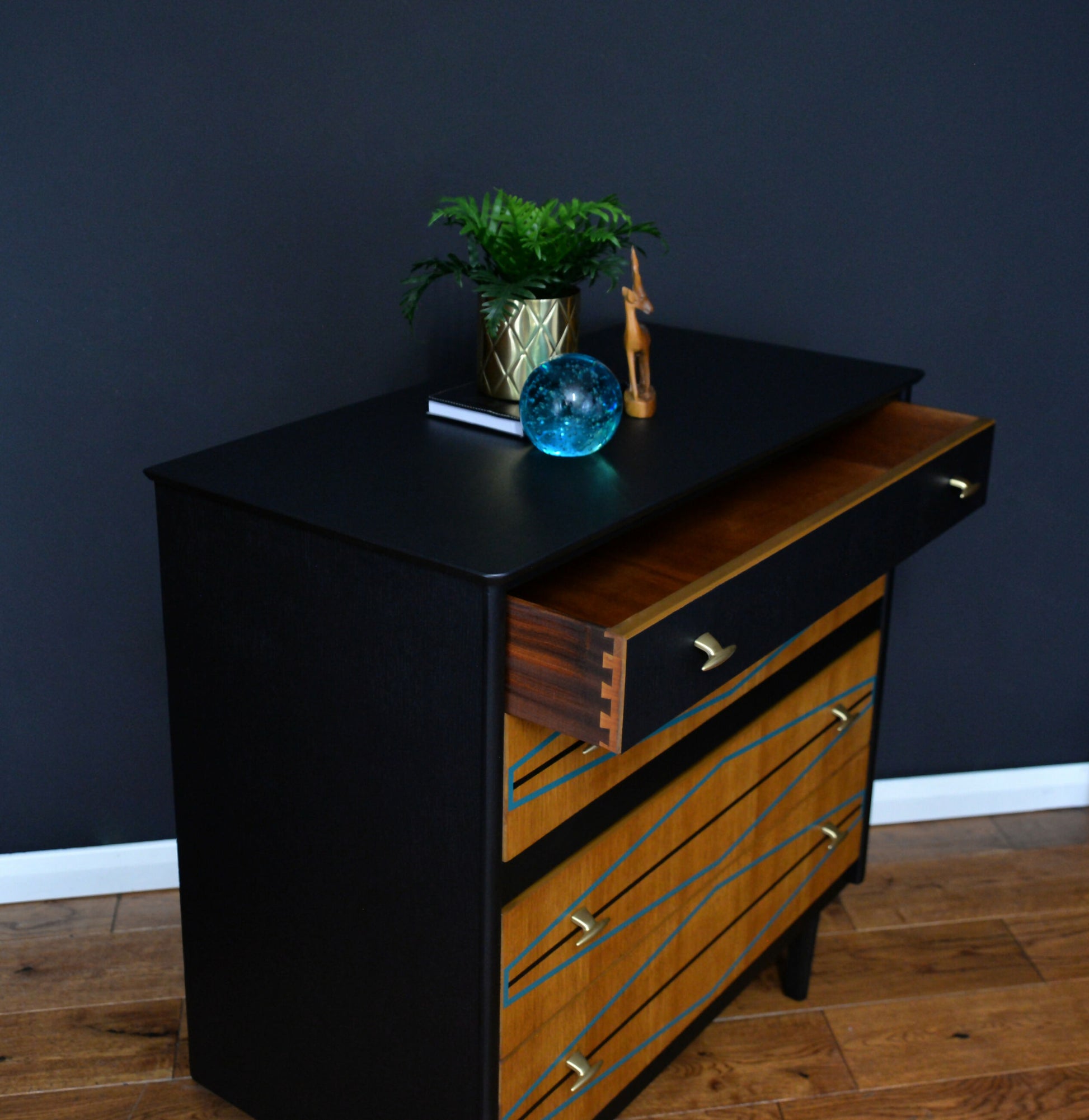 mid-century-teak-drwers-black-top-drawer