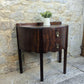 Georgian Mahogany Demi Lune Console Side Table with Drawers