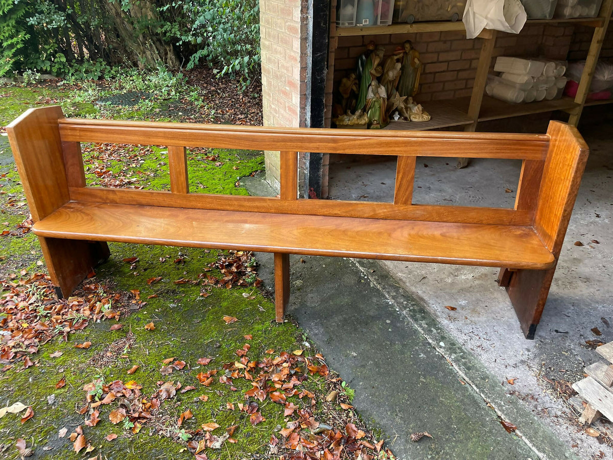 2 Antique Pitch Pine Church Pews