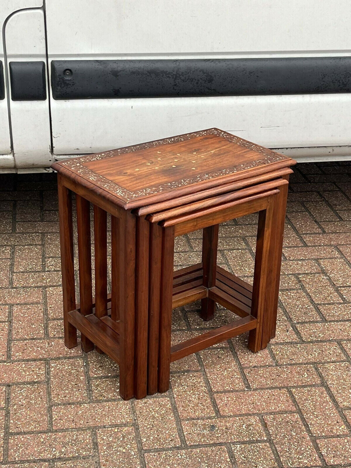 Vintage Oriental Nest Of Tables, Perfect Coffee / Lamp Tables