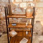 Industrial Rustic Shelving Unit | Wood & Metal Shelf | Reclaimed Style Bookcase | Rustic Ladder Shelf | Industrial Home Decor Storage