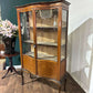 Edwardian Mahogany Serpentine Fronted Display Cabinetm