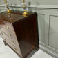 Vintage Georgian Chest Of Drawers Small Chest In Cuban Mahogany W Writing Slide