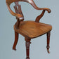 19th Century Walnut Desk Chair / Office Chair