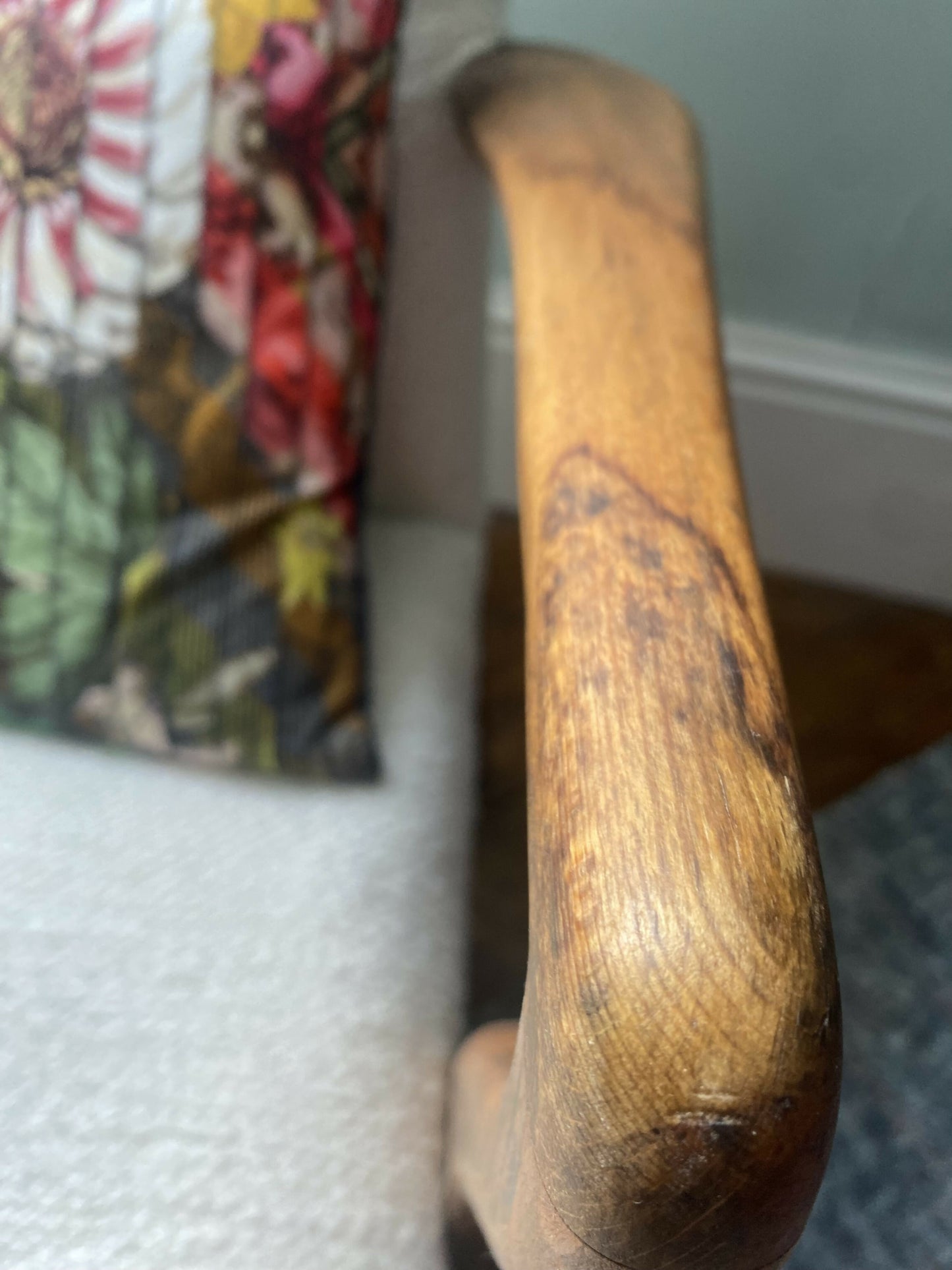 Mid Century Parker Knoll Chair in Boucle Fabric. Fully Refurbished and Reupholstered