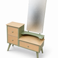 Mid Century 1960’s Hall Table With Mirror Dressing Vanity
