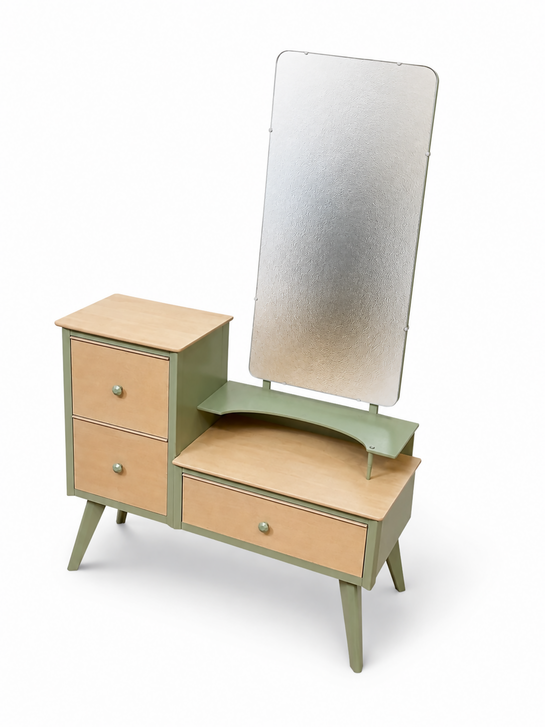 Mid Century 1960’s Hall Table With Mirror Dressing Vanity